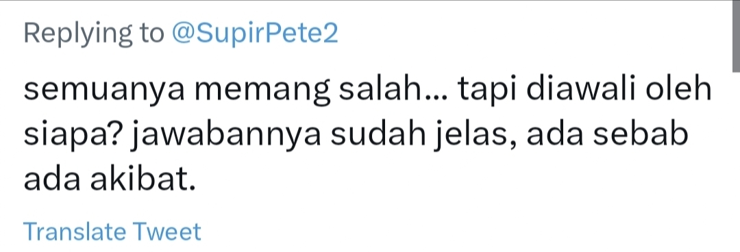 netizen comment on Twitter.