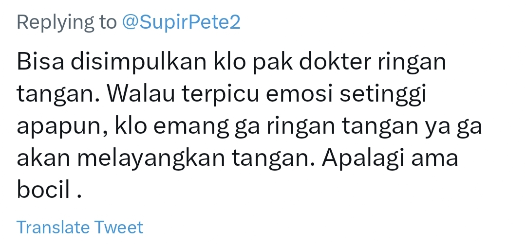 netizen comment on Twitter.