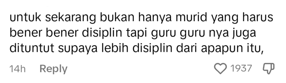 netizen comment on TikTok.
