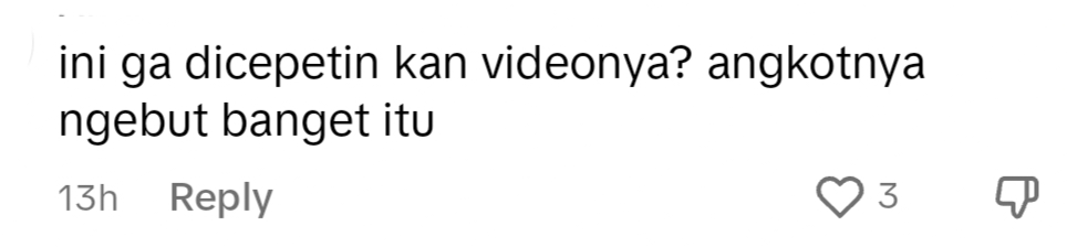netizen comment on TikTok.