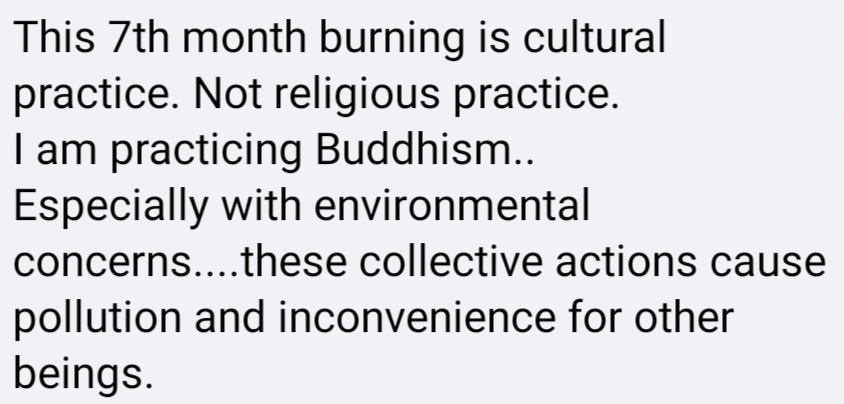Netizen comment on Facebook.