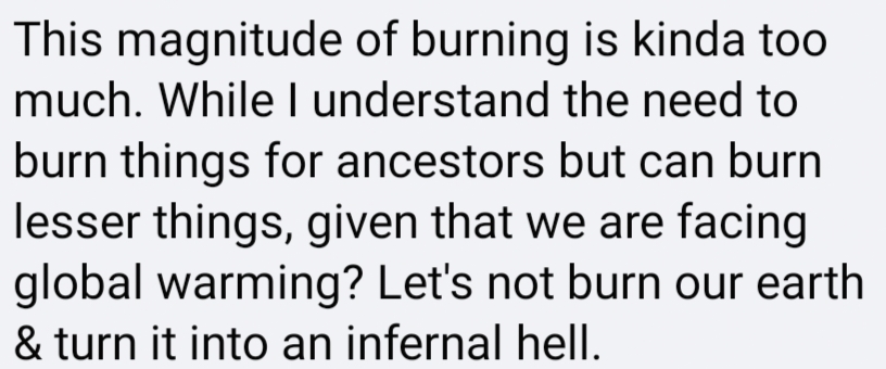 Netizen comment on Facebook.