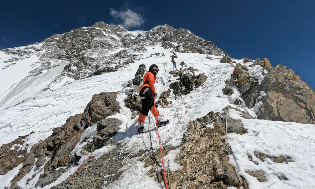 Zeng on the way to K2 camp 2 (Photo: Facebook/Vincere Zeng)