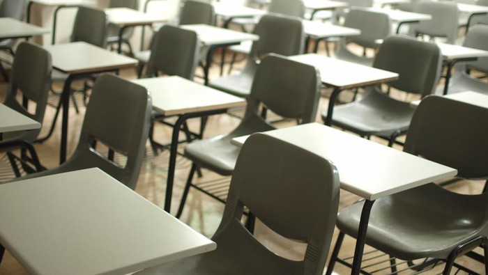 Illustration: A classroom.