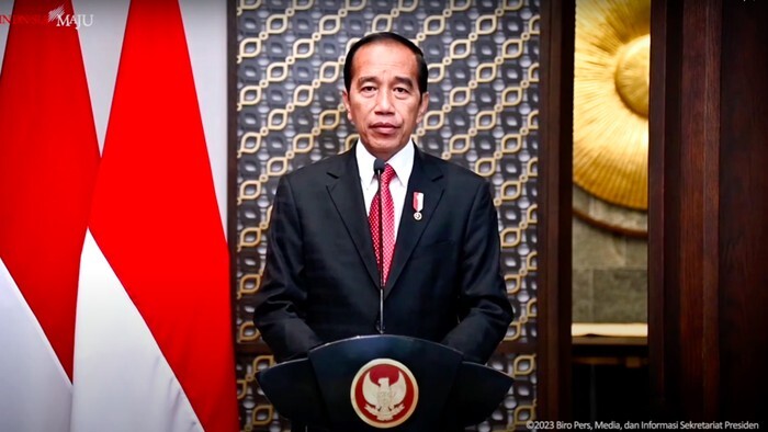 President Joko Widodo (YouTube International Relations Division of the Indonesian National Police).