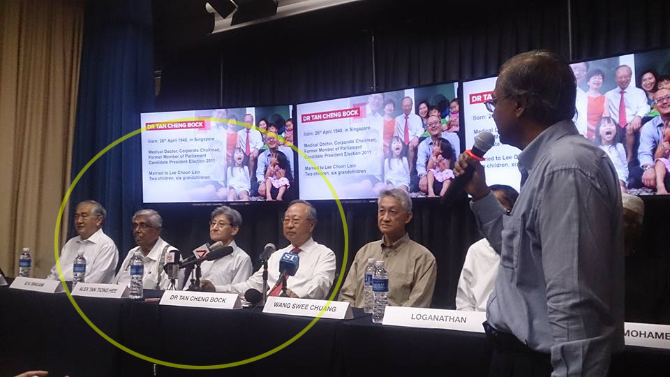 Press conference by Dr Tan Cheng Bock to announce his intention to contest in the 2017 Presidential Election