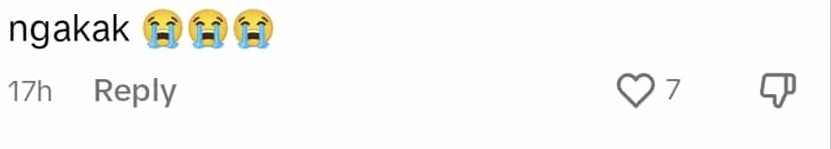 Netizen comment on TikTok.