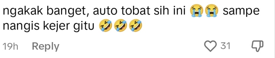 Netizen comment on TikTok.