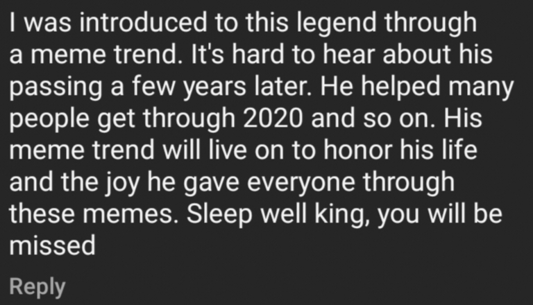 netizen comment on Cheems' Instagram.