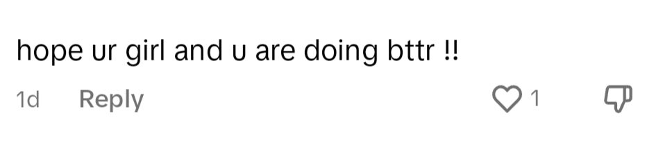 Netizens comment on TikTok.