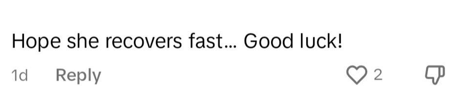 Netizens comment on TikTok.