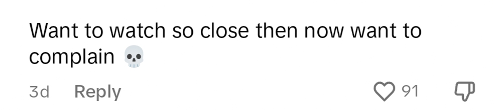 Netizens comment on TikTok.
