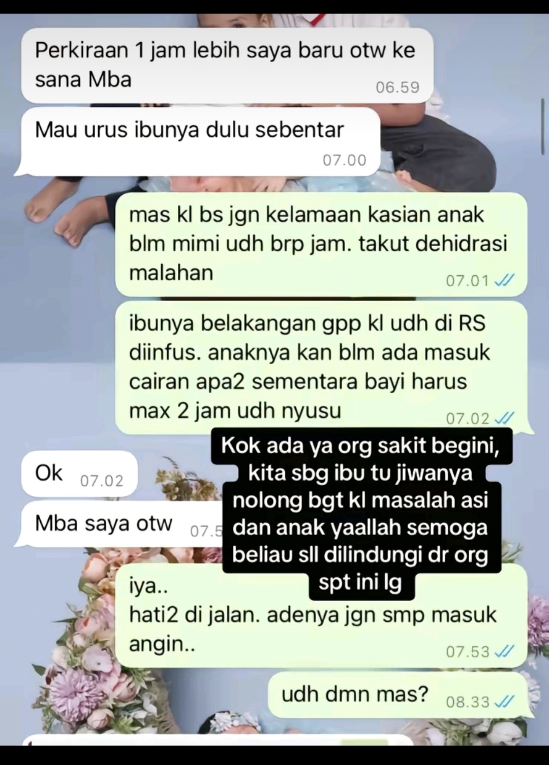 chat screenshot of the victim and the perpetrator (Photo: TikTok/rntika.ag)