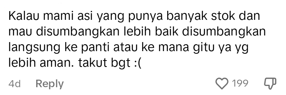 Netizen comment on TikTok