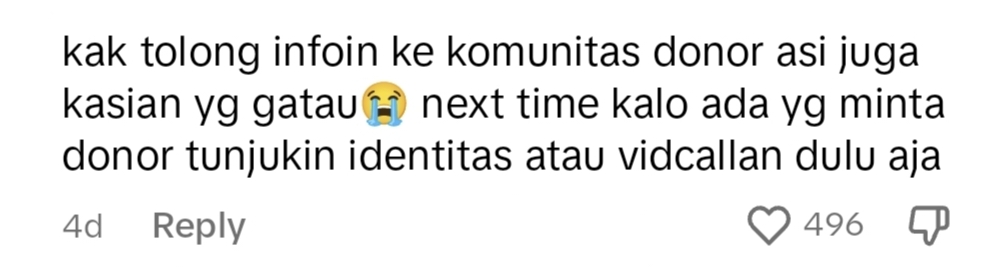 Netizen comment on TikTok