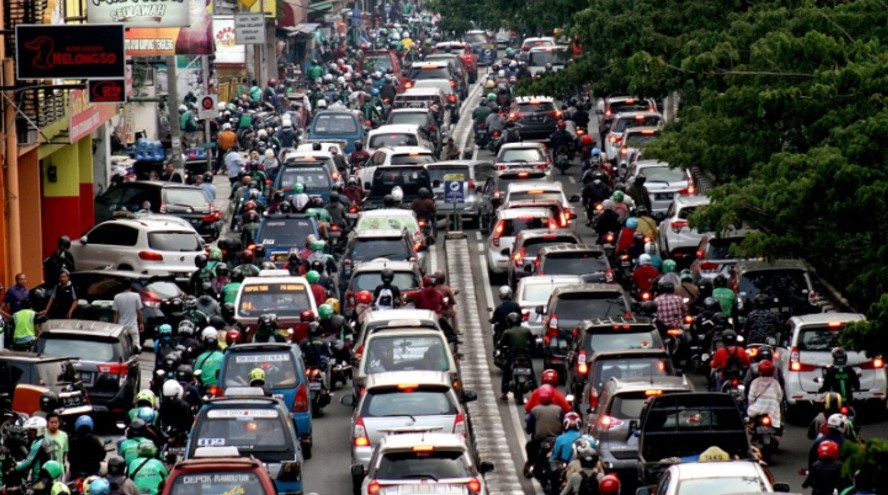 Illustration: Traffic in Jakarta.