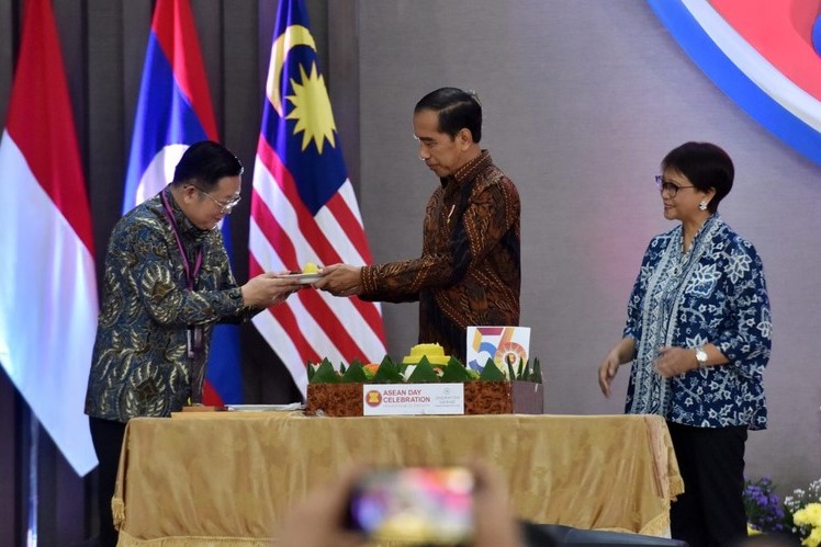 President Jokowi attended the 56th ASEAN Anniversary Celebration in Jakarta on Tuesday (8 Aug). (Photo: Public Relations of the Cabinet Secretariat/Jay)