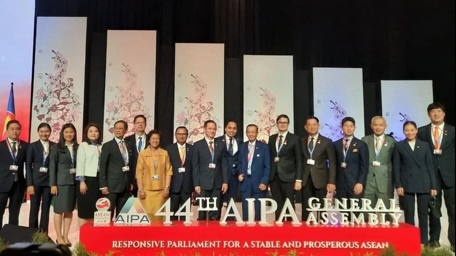 Representatives of ASEAN member state parliaments at the 44th AIPA session in Jakarta.