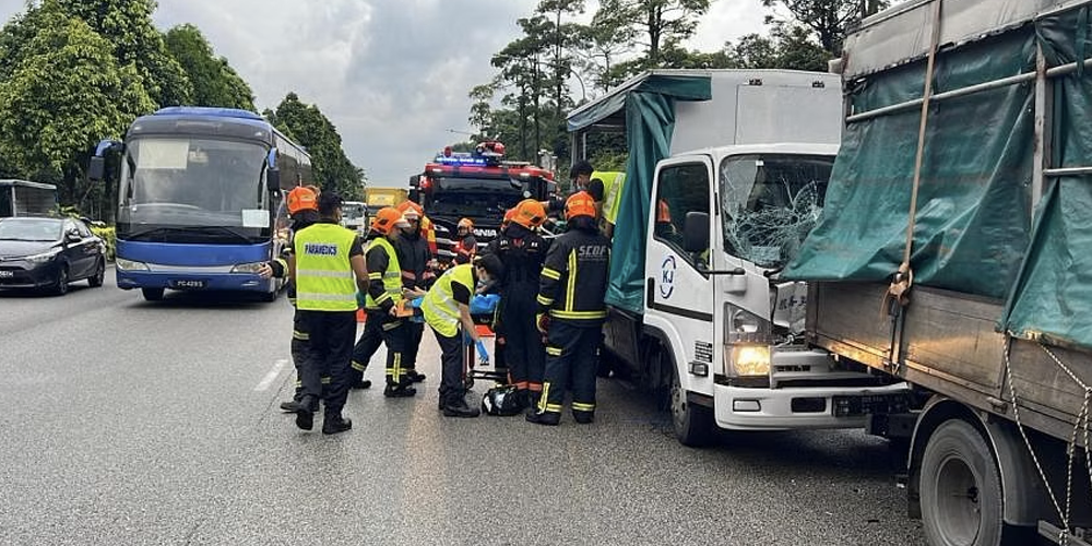 26 taken to hospital after three-lorry pile-up on Kranji Expressway on 18 July
