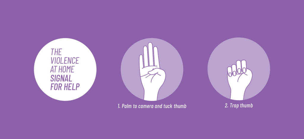 'Signal For Help' (Photo: Canadian Women's Foundation)