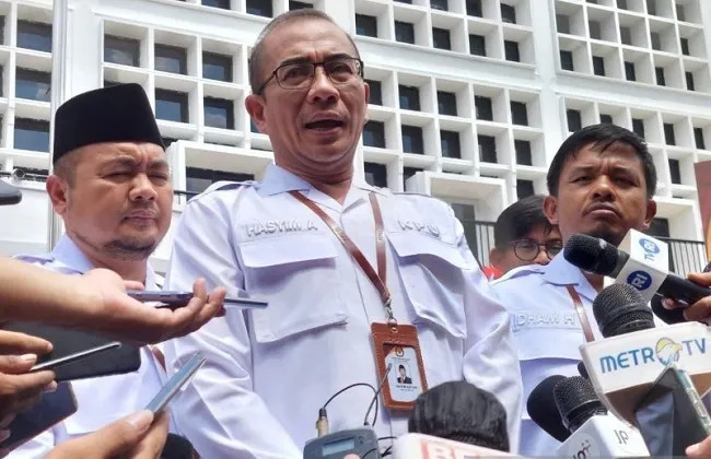 Hasyim Asy'ari, the Chairman of The Indonesia Election Commission.
