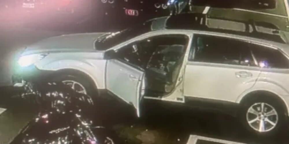 The Lewiston police have released a picture of a car they believe has a black-painted front bumper; the vehicle suspected to be owned by the shooter to contact the police. (Photo: Lewiston Maine Police Department)