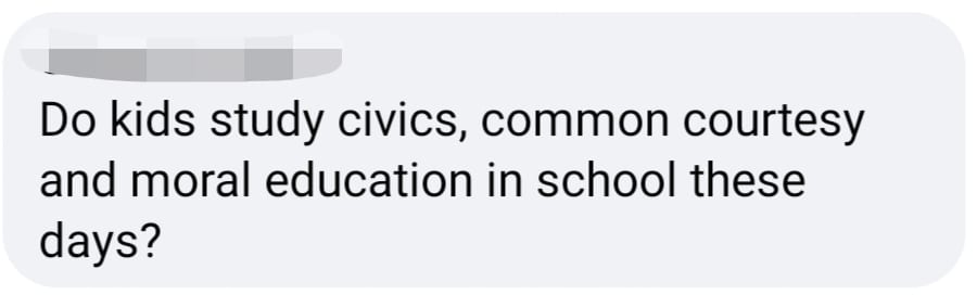 comment