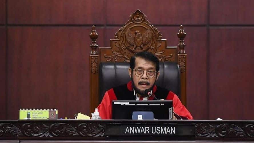 The Chief Justice of the Indonesian Constitutional Court. (Photo: ANTARA)