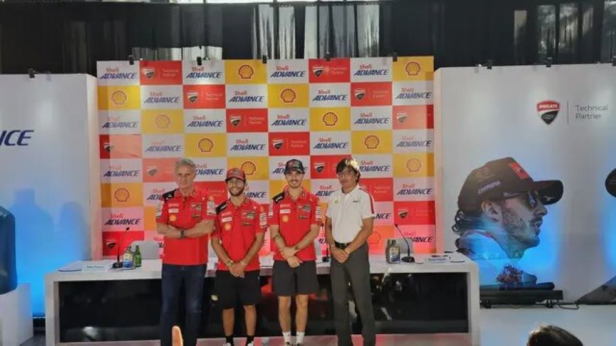 Ducati Corse rider during a press conference in Jakarta (Photo: Liputan6.com)