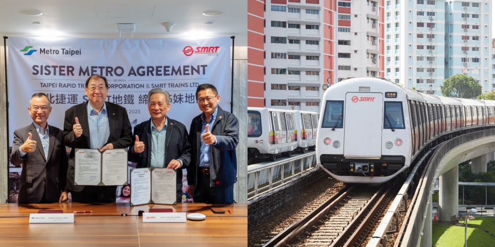 SMRT Trains to collaborate with Metro Taipei to improve rail services