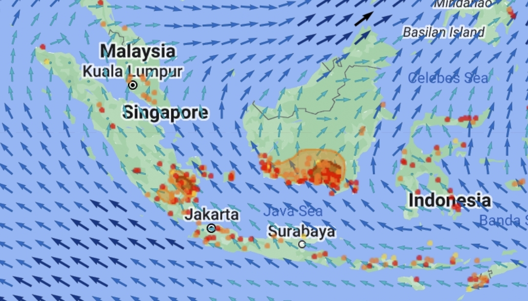 Satellite images from ASMC on 1 October 2023