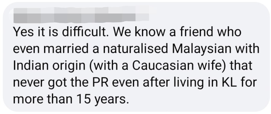 permanent residency comment