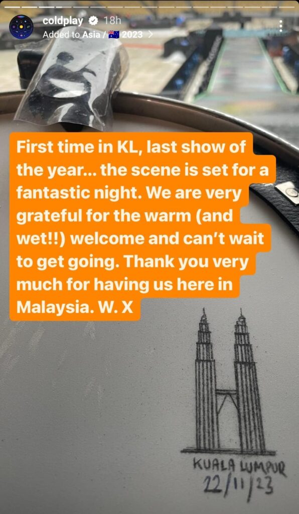 (Photo: Coldplay on Instagram)