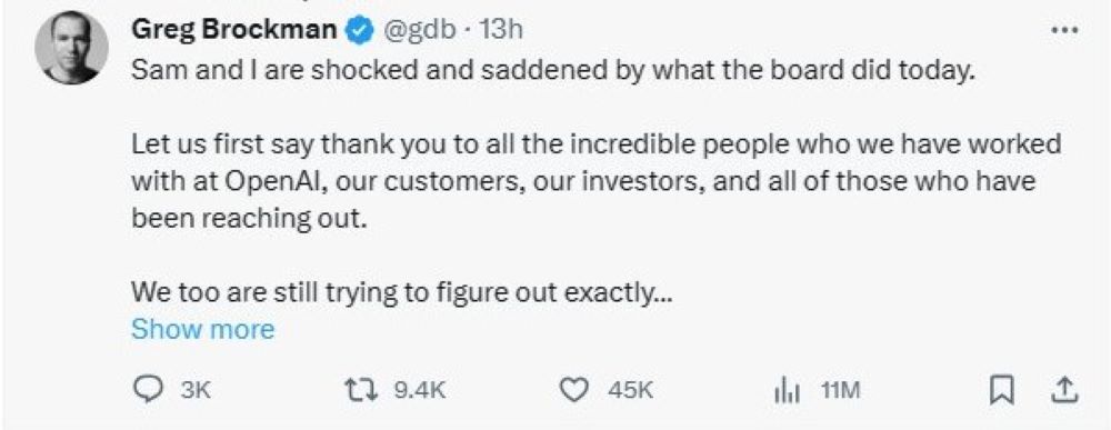 (X Platform/@gdb)