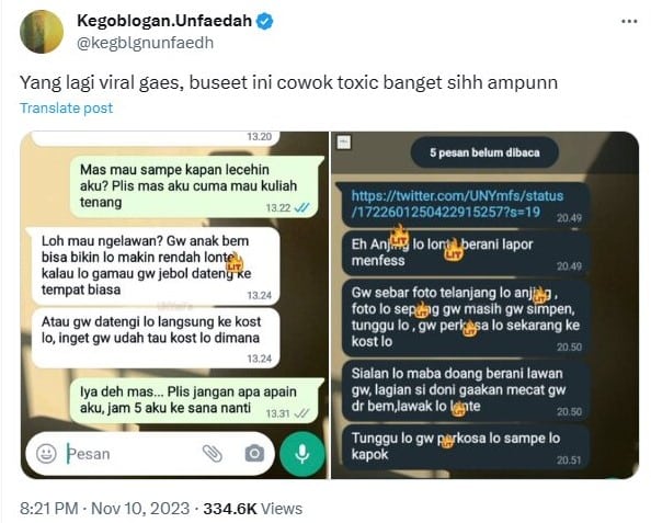 (X Platform/@kegblgnnfaedh)