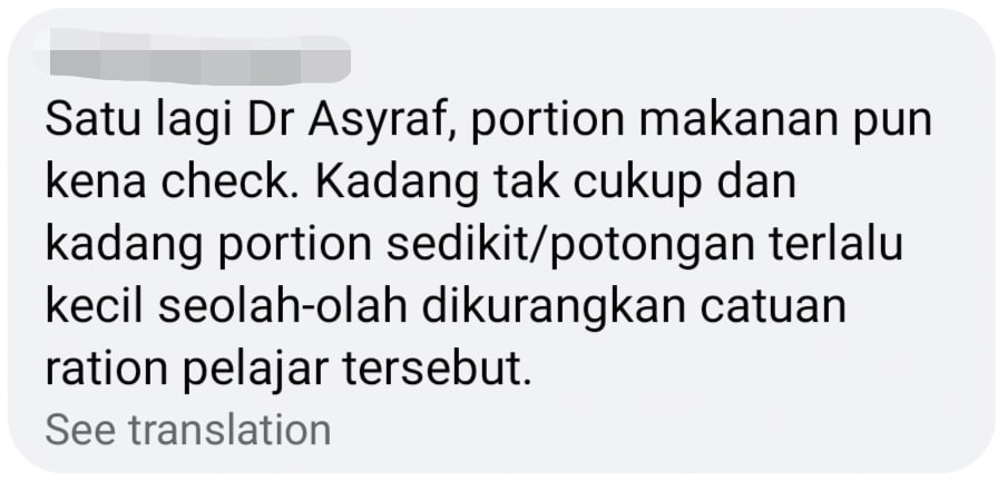 comment