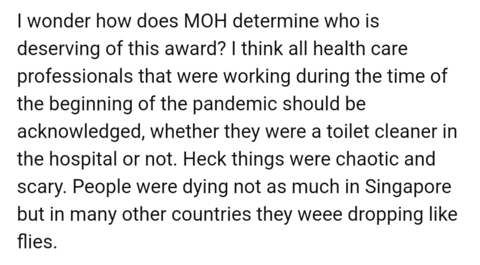 covid-19 awards comment