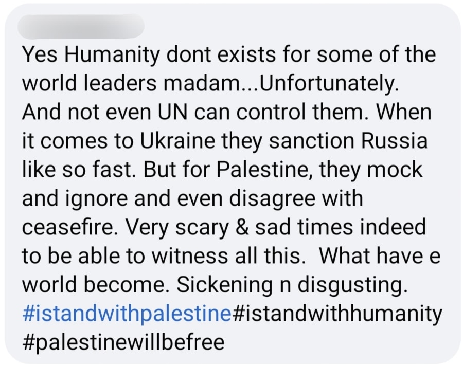 comment