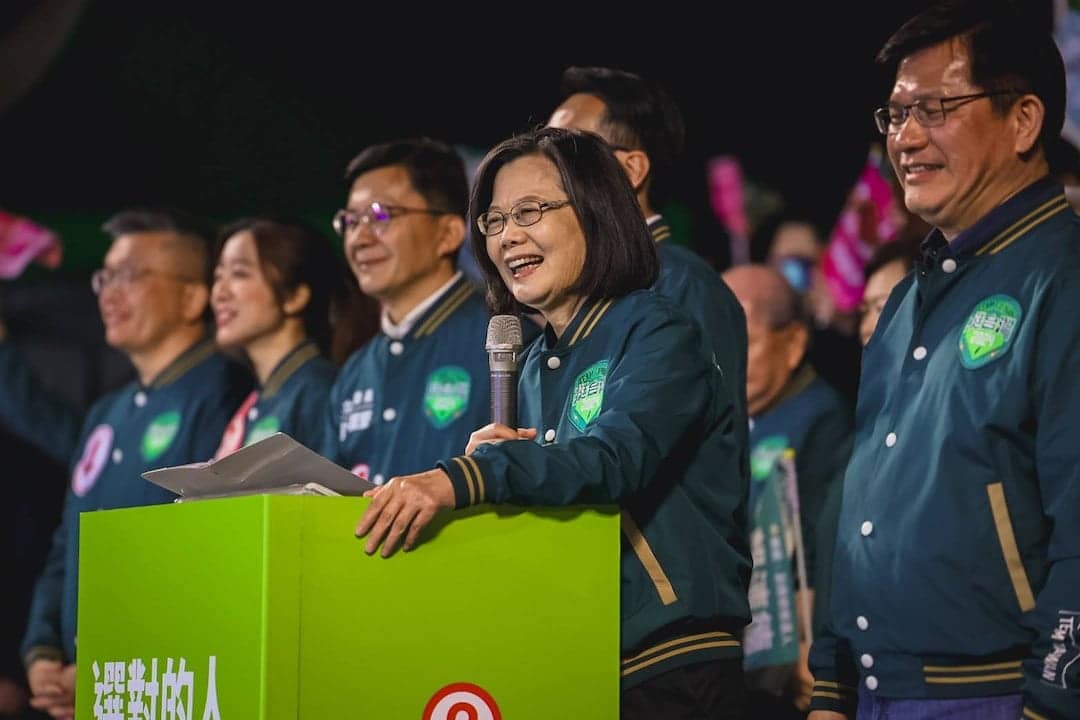 Incumbent Taiwan President, Tsai Ing Wen
