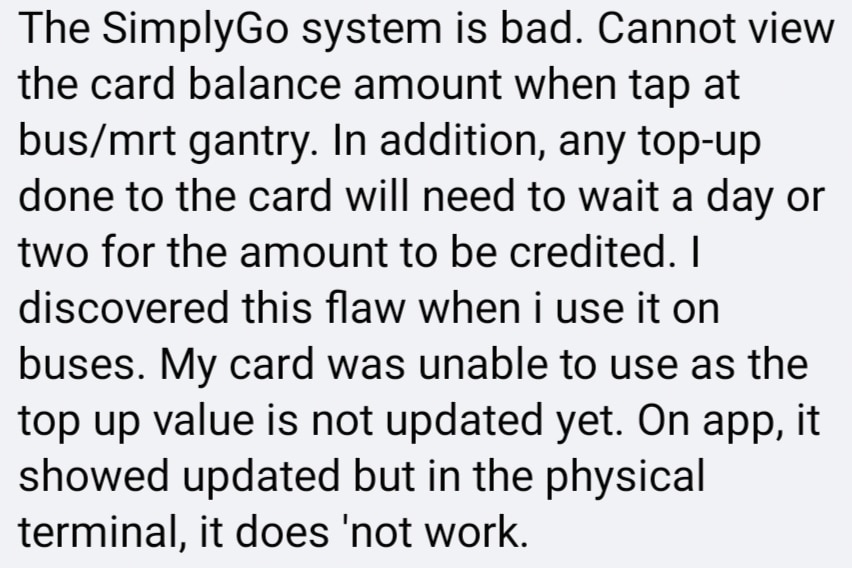 comment to lta