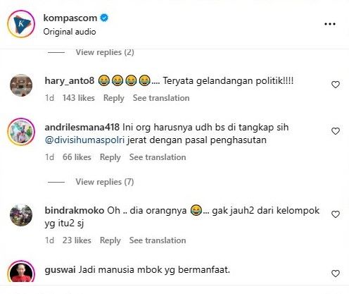 (Source: Instagram/@kompascom)