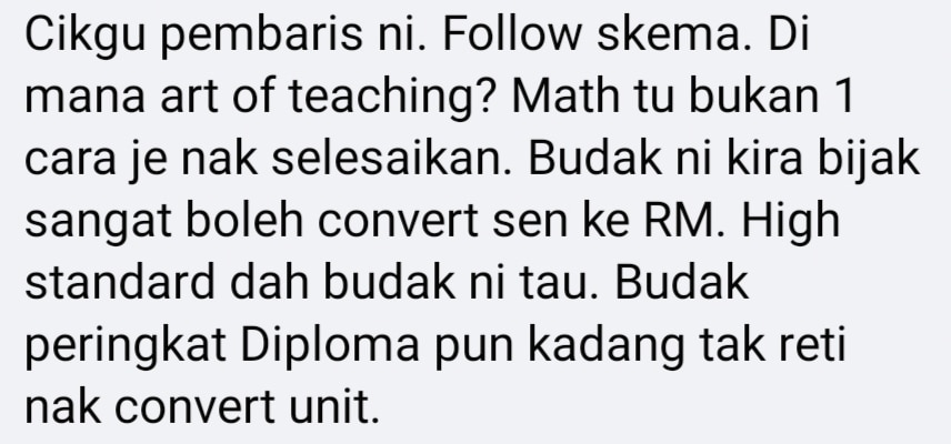 comment