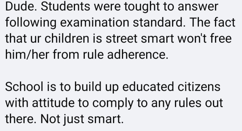 comment