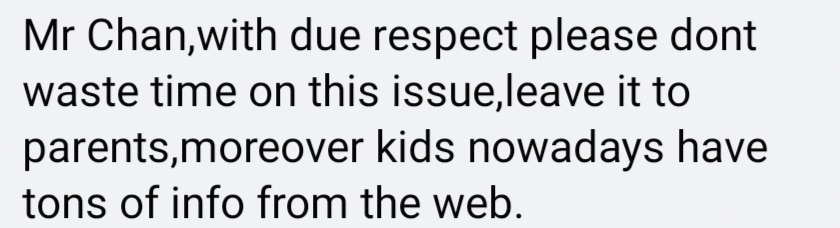 comment