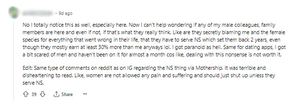 comment