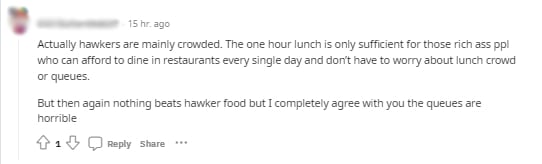 comment lunch time