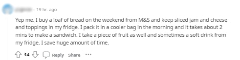 comment lunch time