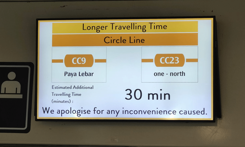 Train fault on MRT Circle Line causes additional 30 min delay for morning commuters